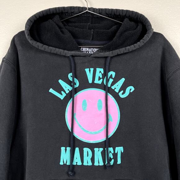 Chinatown Market Las Vegas Market Limited Edition Mens XL Black Smiley - Picture 5 of 8